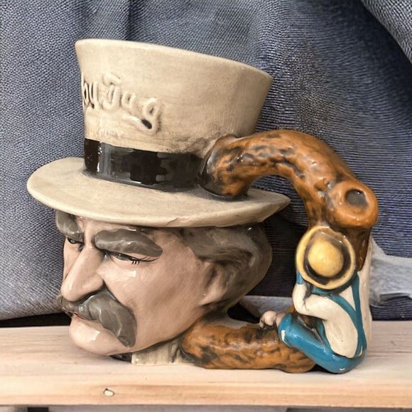 Vintage Toby Jug Unique Boy on Handle Collectible Character Mug Japan Retro Find - Picture 2 of 7